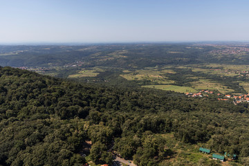 Fototapeta premium Amazing panoramic view from Avala Tower, Serbia