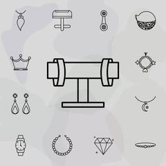 bracelet icon. Universal set of jewelry for website design and development, app development
