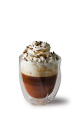 Glass with Espresso con panna