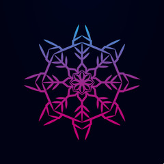 Snowflake nolan icon. Simple thin line, outline vector of snowflake icons for ui and ux, website or mobile application