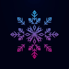 Snowflake nolan icon. Simple thin line, outline vector of snowflake icons for ui and ux, website or mobile application