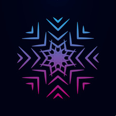 Snowflake nolan icon. Simple thin line, outline vector of snowflake icons for ui and ux, website or mobile application
