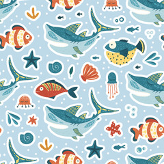 Cartoon Shark Illustration