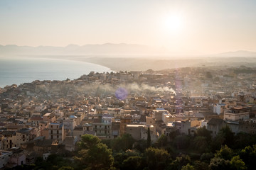 Castellamare del Golfo, SICILY, ITALY. Morning cityscape