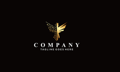 eagle connect logo Vectors Royalty design inspiration