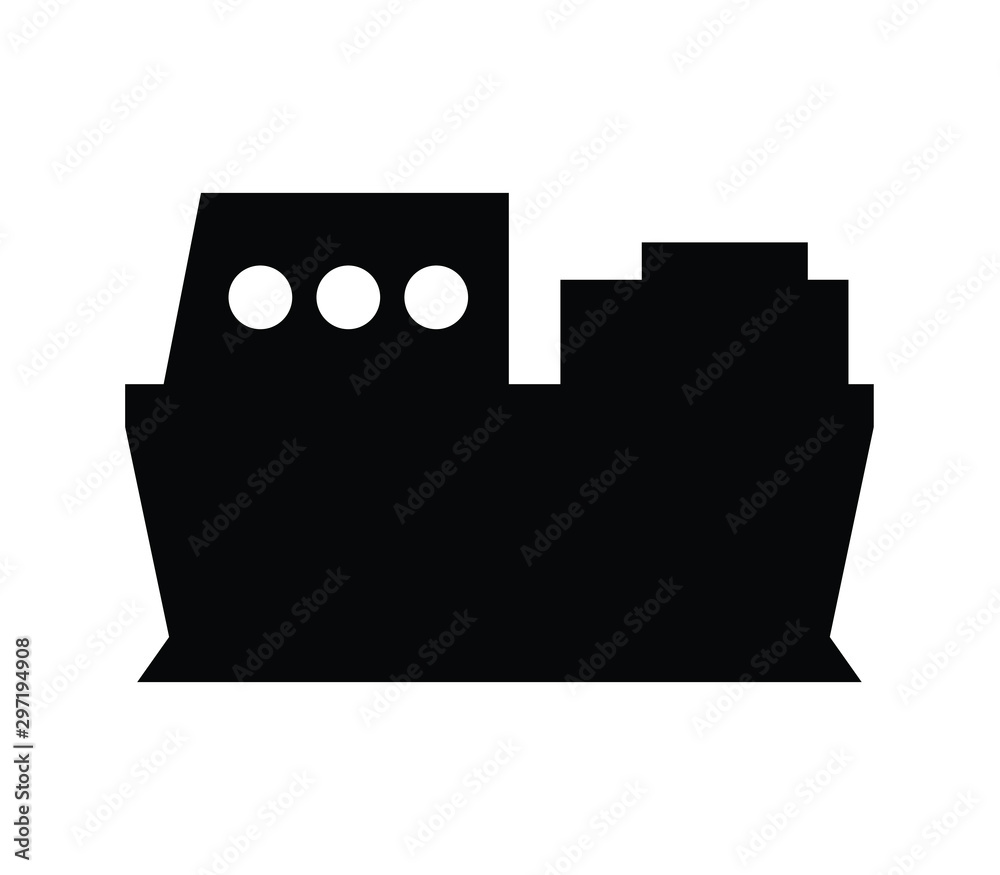 Poster boat icon