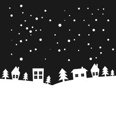 Fototapeta premium Christmas background design of snowflake