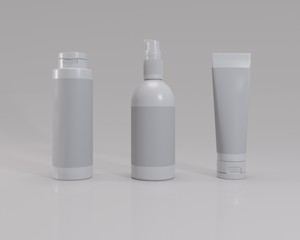  cosmetics containers white