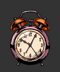 Illustration of old Alarm clock