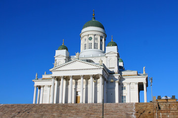 Helsinki Cathedral in a cold winter day