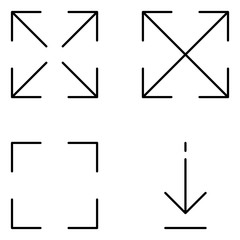 Arrows Vector Line Icon Set