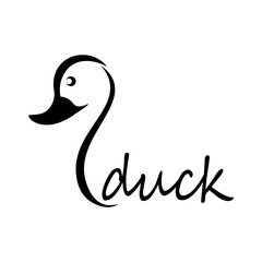 duck logo vector