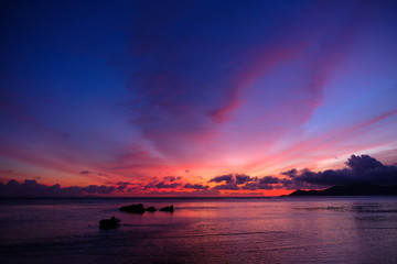 Romantic sunset on the Seychelles - 297203100