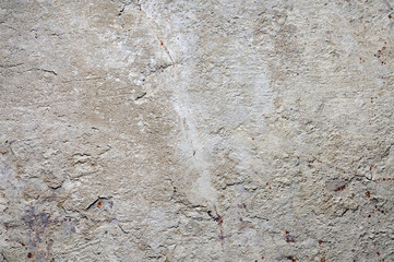 Cement on rusty metal for background