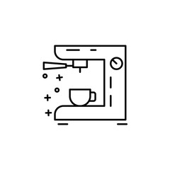 Coffee machine, coffee maker icon. Simple line, outline vector of coffee icons for ui and ux, website or mobile application
