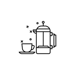 Coffee, filter, cup, drink icon. Simple line, outline vector of coffee icons for ui and ux, website or mobile application
