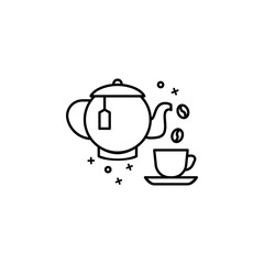 Coffee, cup, hot, drink icon. Simple line, outline vector of coffee icons for ui and ux, website or mobile application