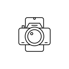 Camera mobile icon. Element of mobile technology icon