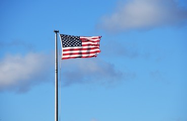 American Flag in the Wind