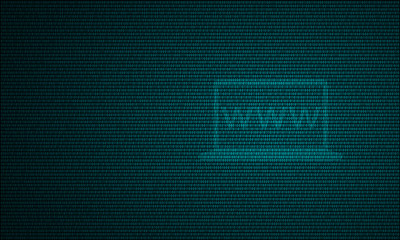 Digital internet search symbol light