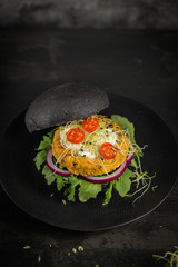 Tasty grilled veggie burgers