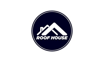 Roof house silhouette logo