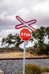 Stop and Railway Crossing Signs