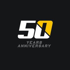 Fototapeta premium 50 Year Anniversary Vector Template Design Illustration