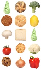 Lovely and healthy fruit with vegetables together