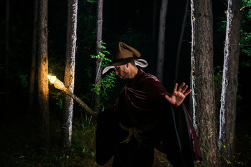 Fantasy magician costume for Halloween