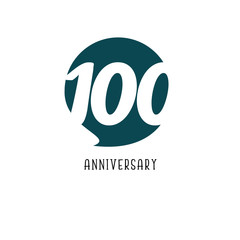 100 Year Anniversary Vector Template Design Illustration