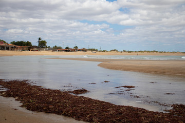 Praia de Galinhos-RN, Brasil. Nordeste Brasileiro. Costa Norte do estado do Rio Grande do Norte. 