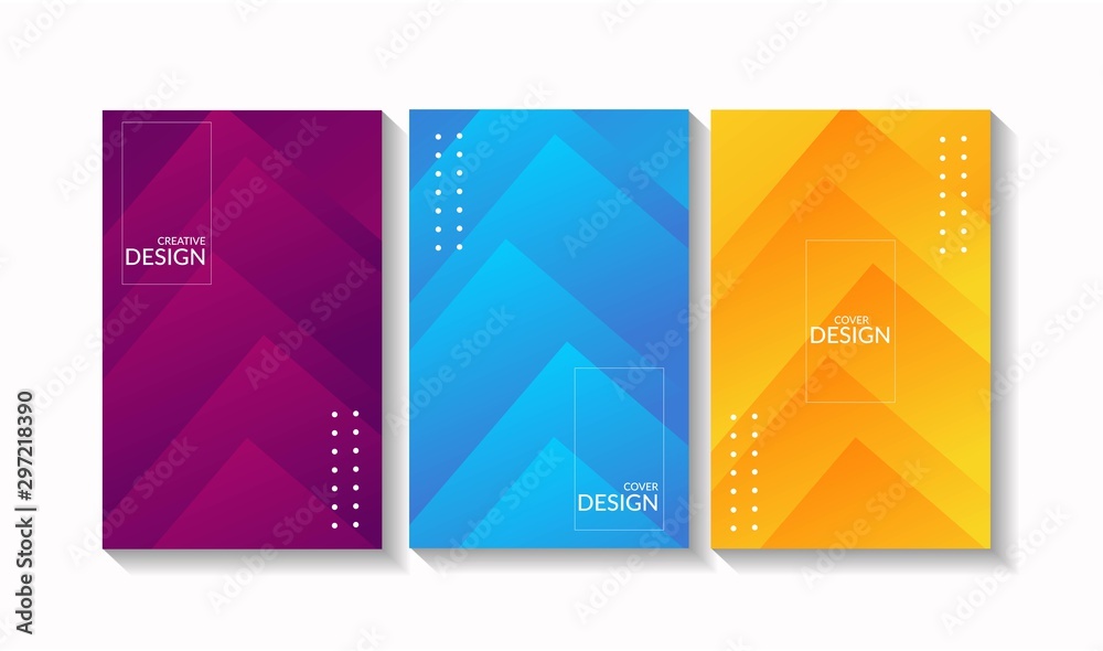 Wall mural abstract texture, color gradient abstract background, vector geometric shape design, modern trend simple minimal geometric pattern background design