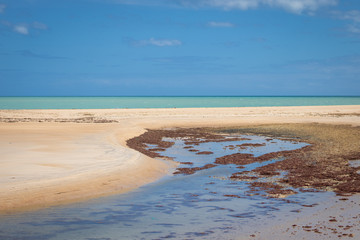 Praia de Galinhos-RN, Brasil. Nordeste Brasileiro. Costa Norte do estado do Rio Grande do Norte. 