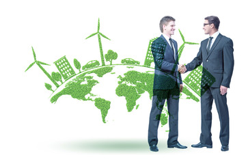 Paris agreement concept in ecology and environment