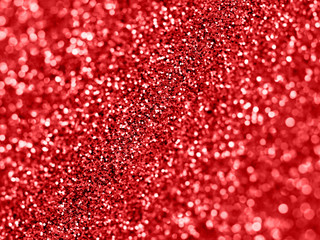 Bright red glitter abstract background