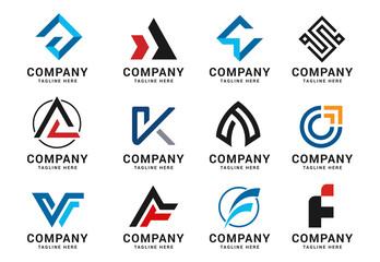 Collection logo icons design template elements, vector sign symbol