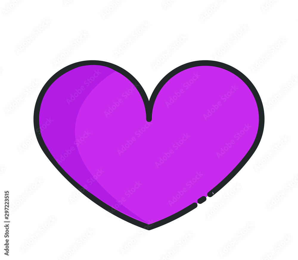 Poster heart icon