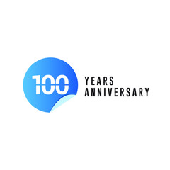 100 Year Anniversary Vector Template Design Illustration