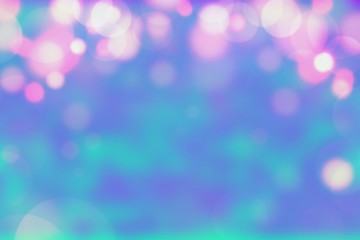 Colorful abstract background with bokeh light for desktop wallpaper for website design, holiday, Christmas and New year background.- Illustration.
