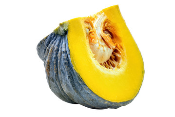 Single object of Thai Pumpkin isolated on white background