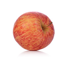 A ripe apple isolated on white background.