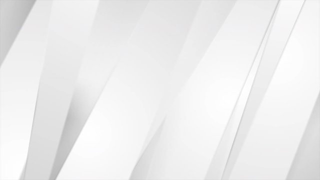 White and grey smooth stripes abstract geometric motion design. Seamless loop. Video animation Ultra HD 4K 3840x2160