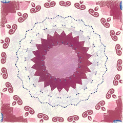 Colorful abstract kaleidoscope pattern background. 