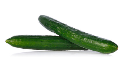 Cucumber isolated on white background.