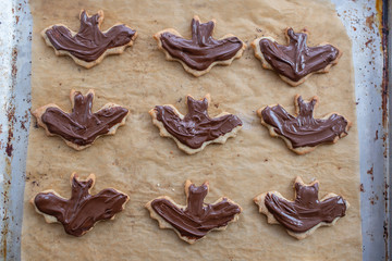 Home made sweet halloween cookies