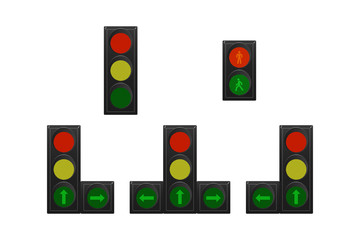 Set of traffic lights
