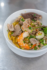 Vertical photo of Vietnamese cuisine - Hu Tiu Nam Vang