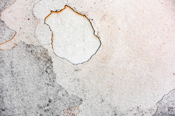 Texture of a concrete wall with cracks and scratches which can be used as a background