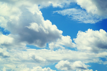 Obraz na płótnie Canvas cloud and sky with sunlight nature background.